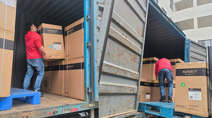 整裝待發(fā)！客戶50臺衣物烘干機裝柜完畢