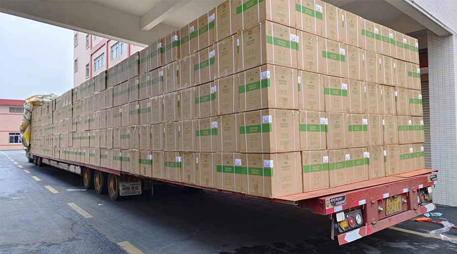 場(chǎng)面壯觀(guān)！國(guó)內(nèi)某知名品牌客戶(hù)2000臺(tái)波輪洗衣機(jī)高效裝柜完畢