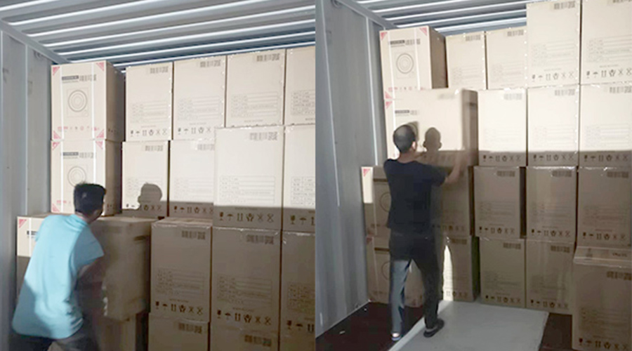 裝柜日常！日本客戶Sentern滾筒干衣機(jī)順利出貨