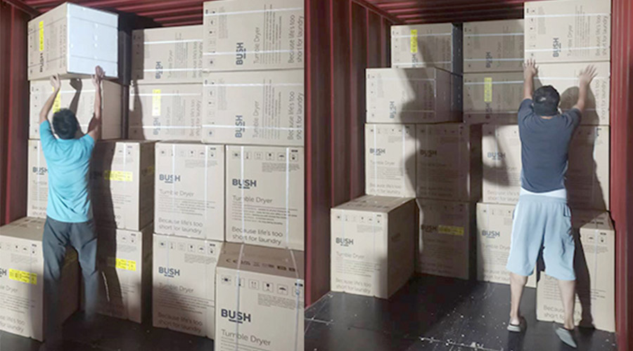 各司其職合力做好英國(guó)Argos客戶衣物烘干機(jī)出貨任務(wù)！